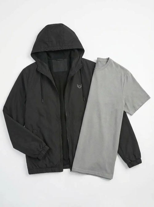 Kit: Camiseta Fit + Corta Vento